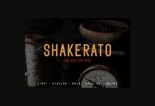 Shakerato Font Poster 1