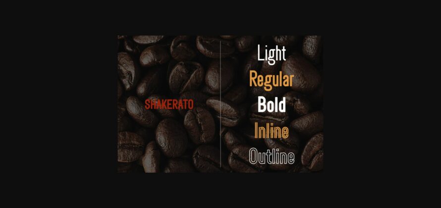 Shakerato Font Poster 4