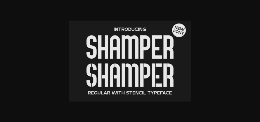 Shamper Font Poster 3