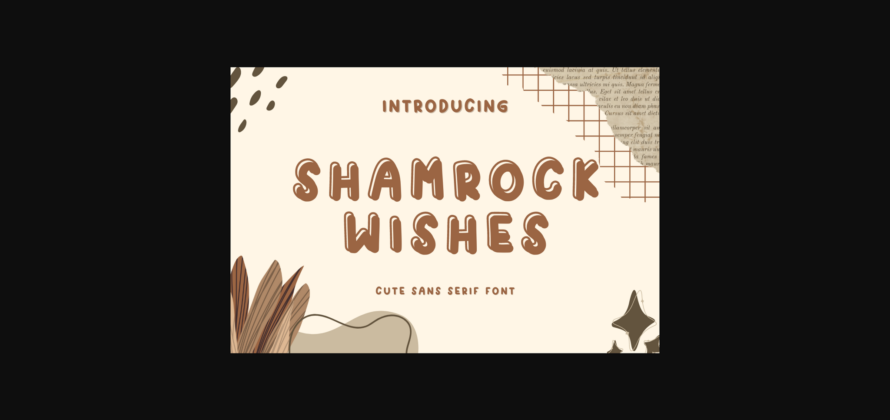 Shamrock Wishes Font Poster 3