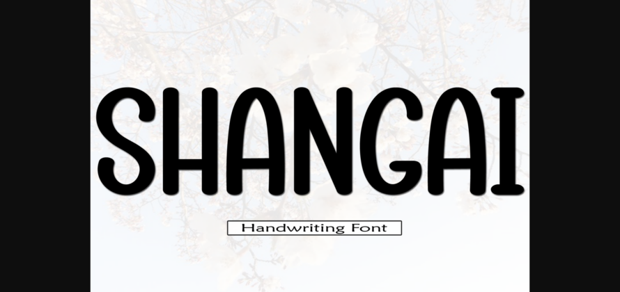 Shangai Font Poster 3