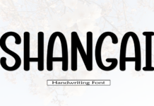 Shangai Font Poster 1