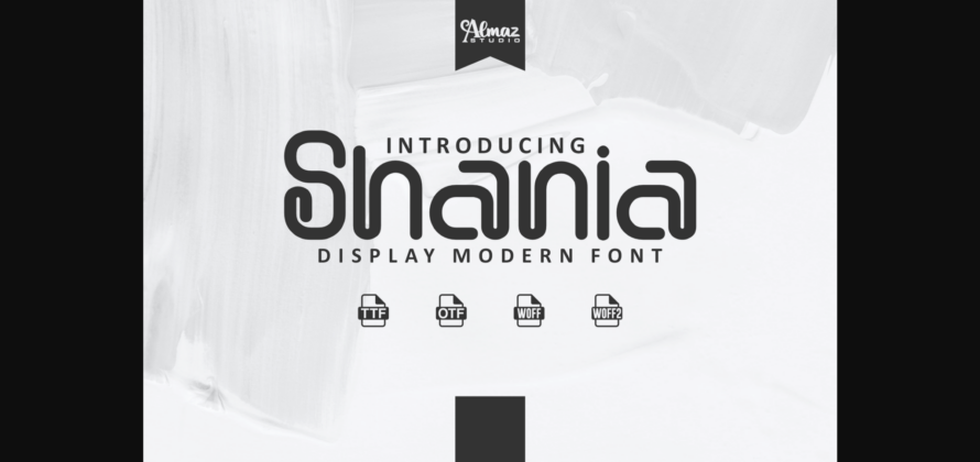 Shania Font Poster 3
