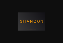 Shanoon Font Poster 1