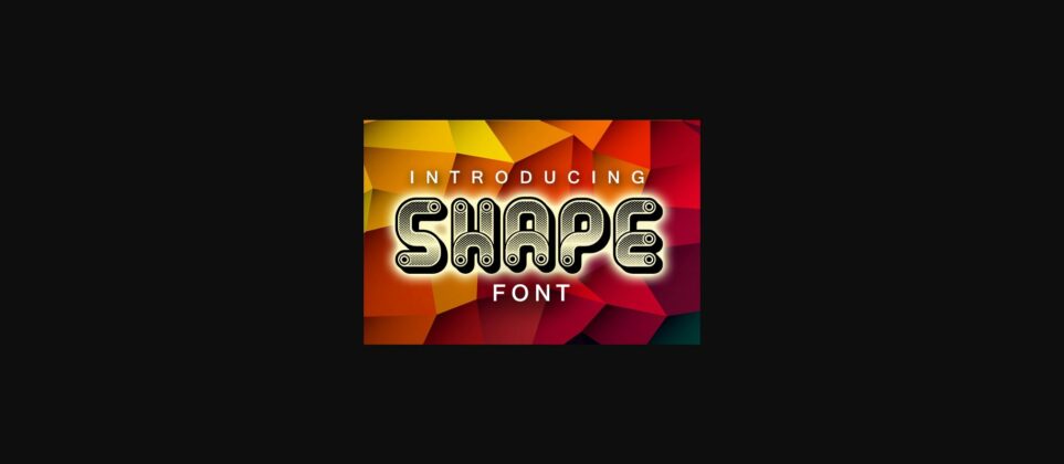 Shape Font Poster 3