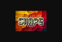 Shape Font Poster 1