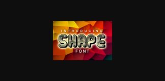 Shape Font Poster 1