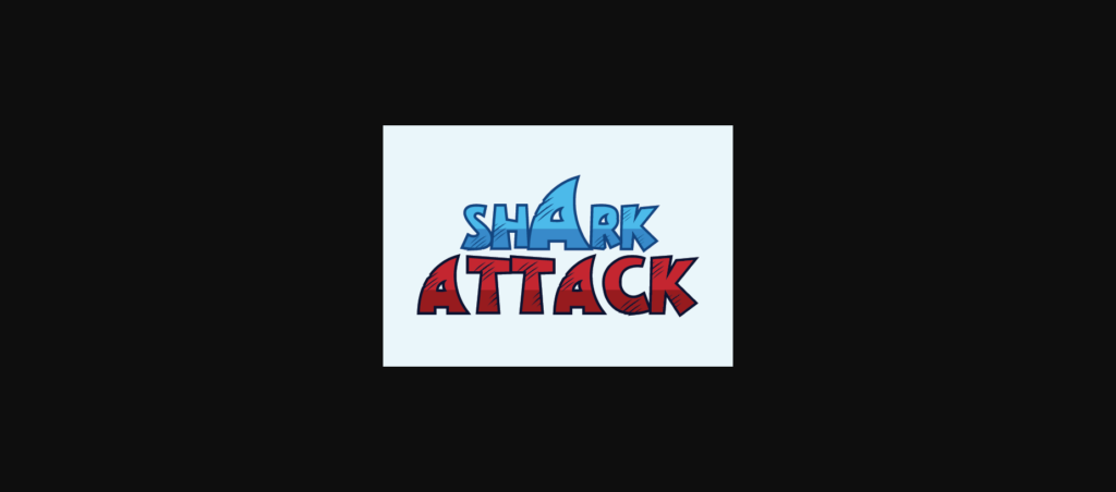 Shark Attack Font Poster 3