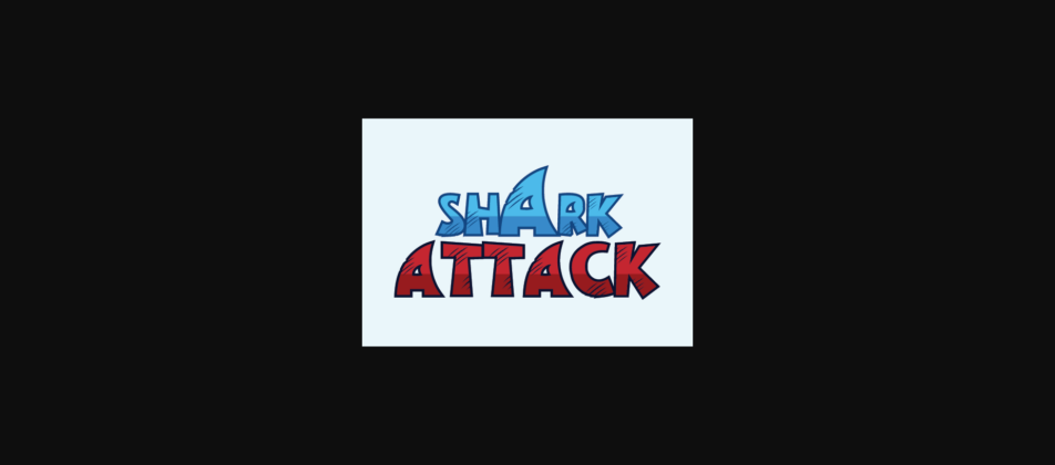 Shark Attack Font Poster 3