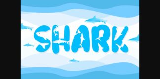 Shark Font Poster 1