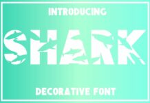 Shark Font Poster 1