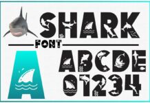 Shark Font Poster 1