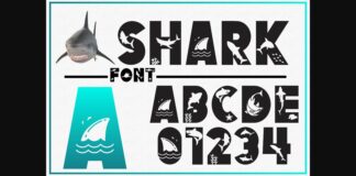 Shark Font Poster 1