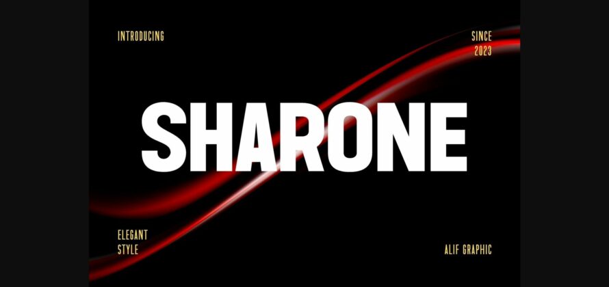 Sharone Font Poster 3