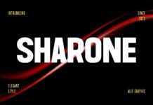 Sharone Font Poster 1