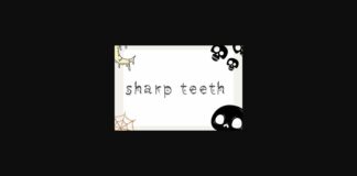 Sharp Teeth Font Poster 1