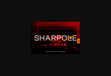 Sharpole Font Poster 1