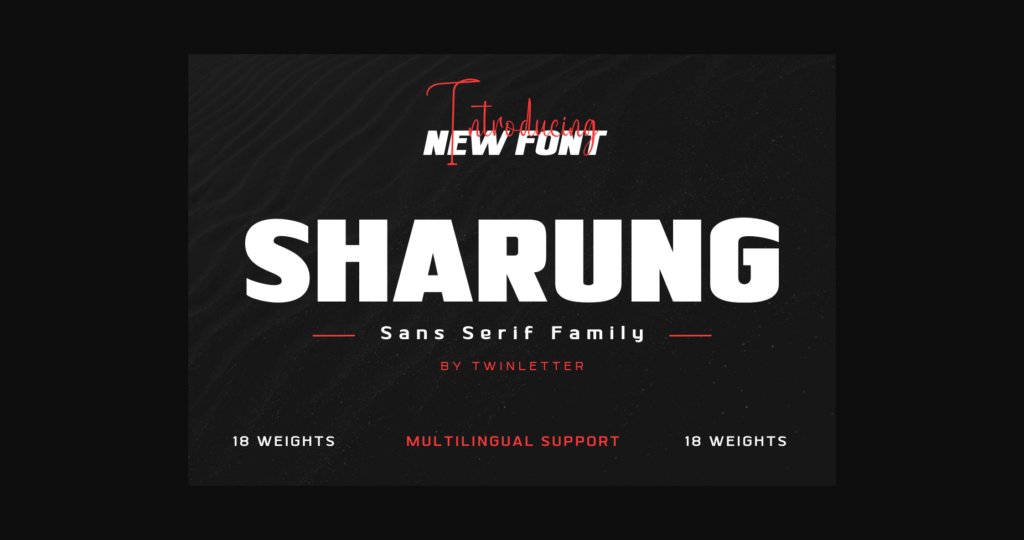 Sharung Font Poster 3