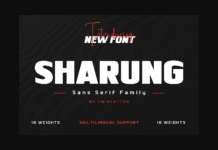 Sharung Font Poster 1