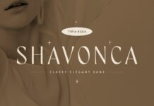 Shavonca Font Poster 1