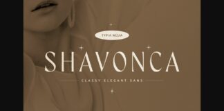Shavonca Font Poster 1