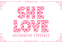 She Love Font Poster 1