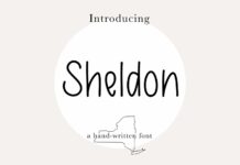 Sheldon Font Poster 1