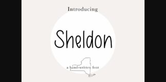 Sheldon Font Poster 1