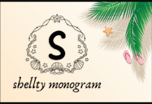 Shellty Monogram Font Poster 1