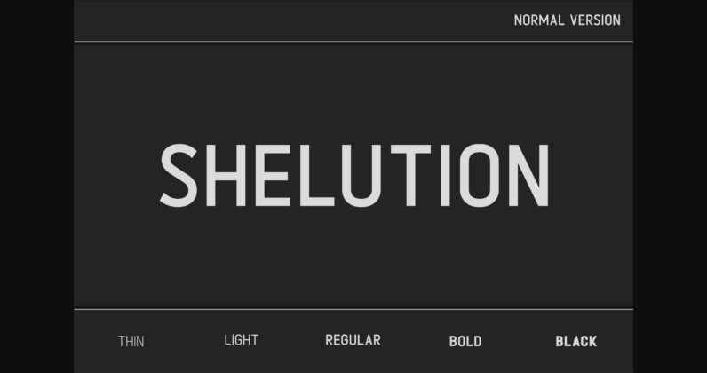 Shelution Font Poster 3