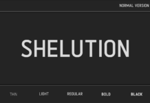 Shelution Font Shelution Font Poster 1