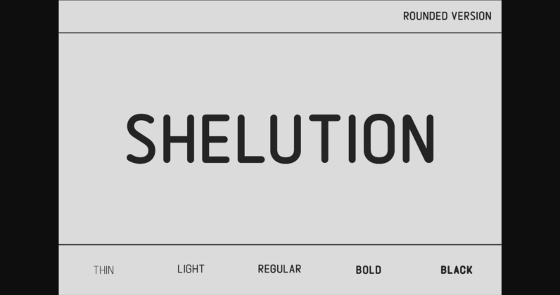 Shelution Rounded Font Poster 3