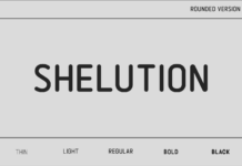 Shelution Rounded Font Poster 1