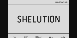 Shelution Rounded Font Poster 1