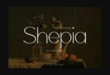 Shepia Font Poster 1