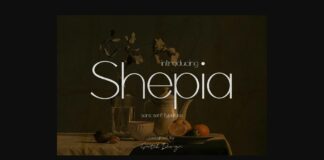 Shepia Font Poster 1