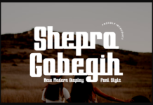 Shepro Gobegih Font Poster 1