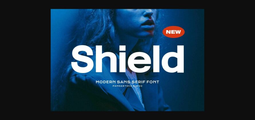 Shield Font Poster 3