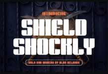 Shield Shockly Font Poster 1