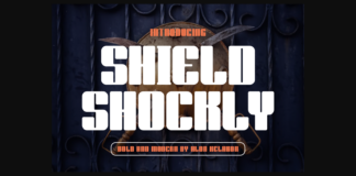 Shield Shockly Font Poster 1