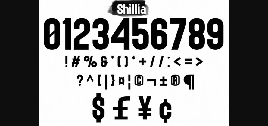 Shillia Font Poster 9