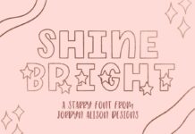 Shine Bright Font Poster 1