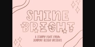 Shine Bright Font Poster 1