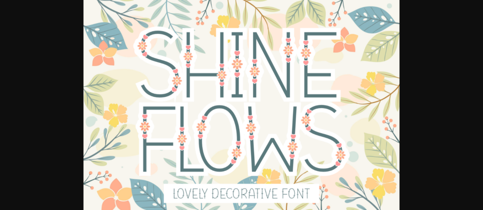 Shine Flows Font Poster 3