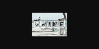 Shine Font Poster 1