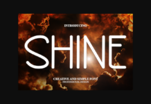 Shine Font Poster 1