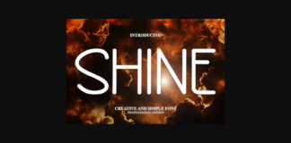 Shine Font Poster 1