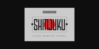 Shinjuku Font Poster 1