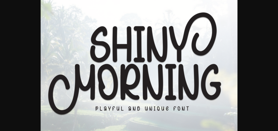 Shiny Morning Font Poster 3