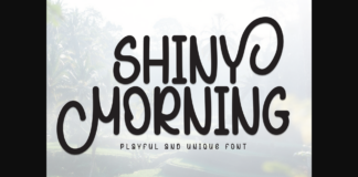 Shiny Morning Font Poster 1